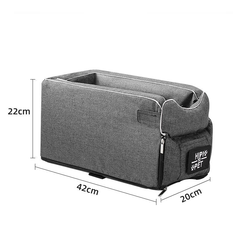 PawRide Pet Car Armrest Bed