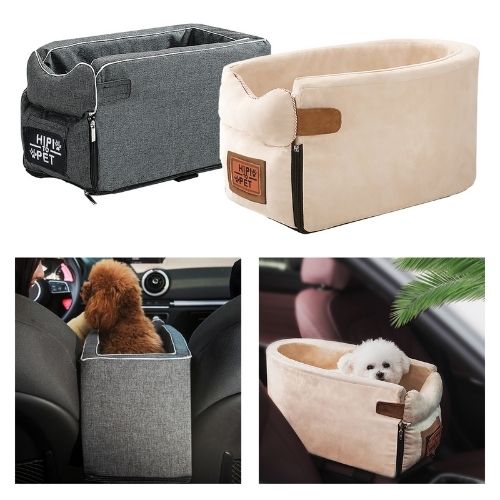 PawRide Pet Car Armrest Bed