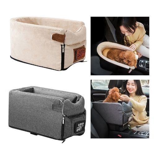 PawRide Pet Car Armrest Bed